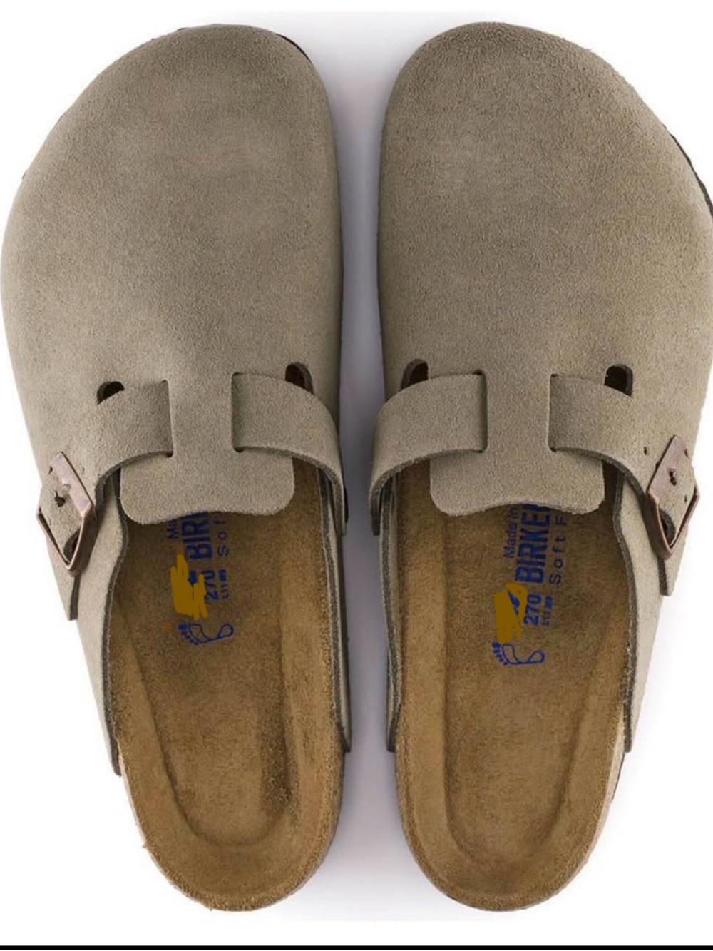 Birkenstock Suede Clogs in Taupe Brand New Never Worn, In Box 44eu